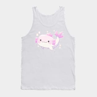 Pink Pastel Axolotl Sticker Cute Tank Top